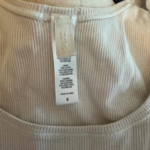 SKIMS Ribbed Cream Tank Top - Picture 2 of 3